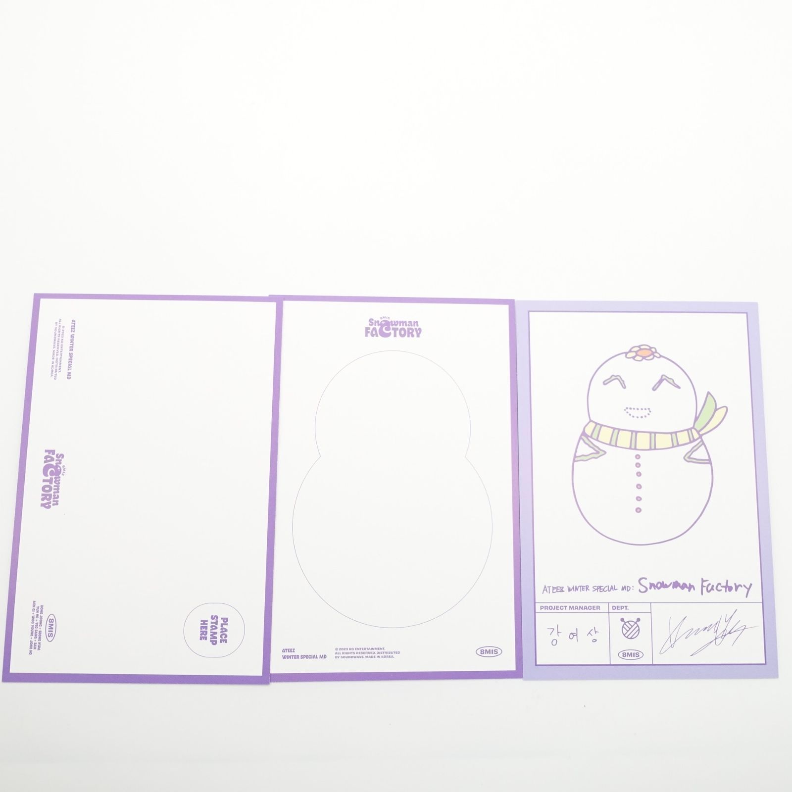 ATEEZ ヨサン SNOWMAN FACTORY winter MD 特典 ステッカー
