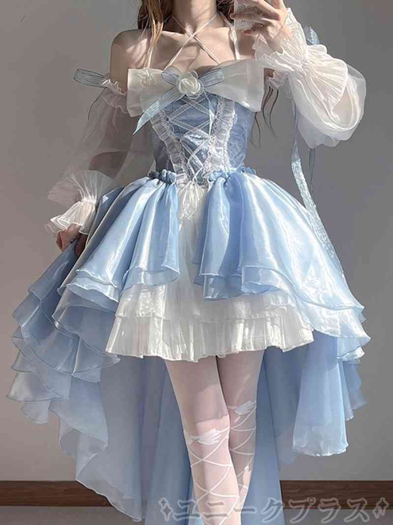 ワンピース ロリータ Lolita ロリータ服 衣装 洋服 ゴシック ゴスロリ プリンセス お嬢様 レディース 主婦 OL ワンピース ジャンパースカート パーティードレス デート イベント yanbo01