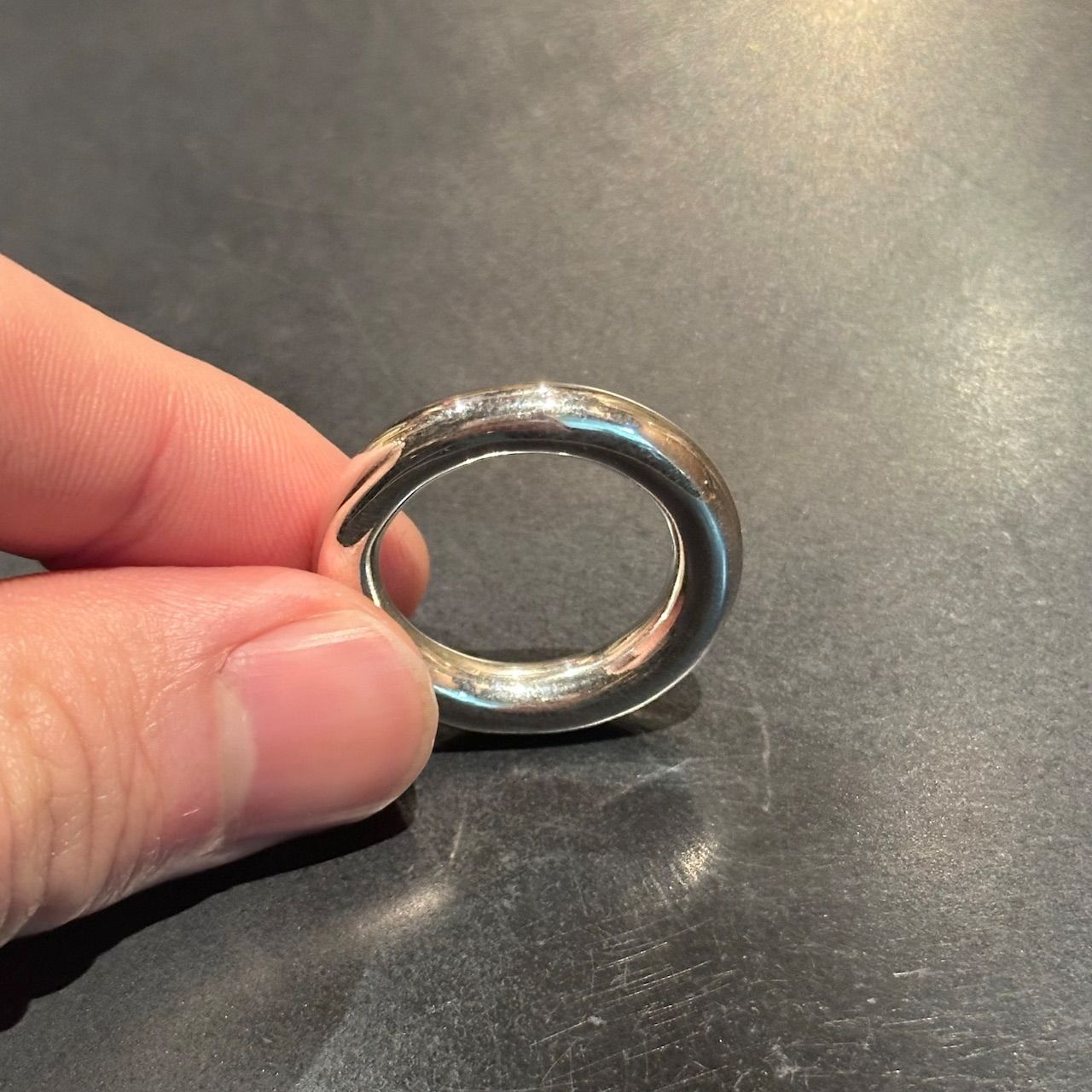 SILVER925 PLANE DESIGN BIG RING/シルバー/リング リング・指輪