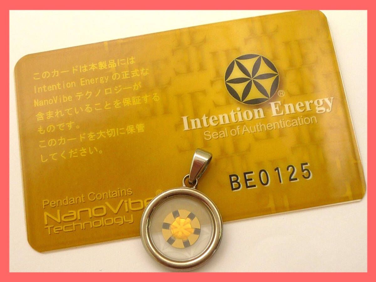 参考49500円 Intention Energy インテンションエナジー ナノバイブ カード&ペンダントトップ ダブルセル チタン サファイヤガラス  波動③ - メルカリ