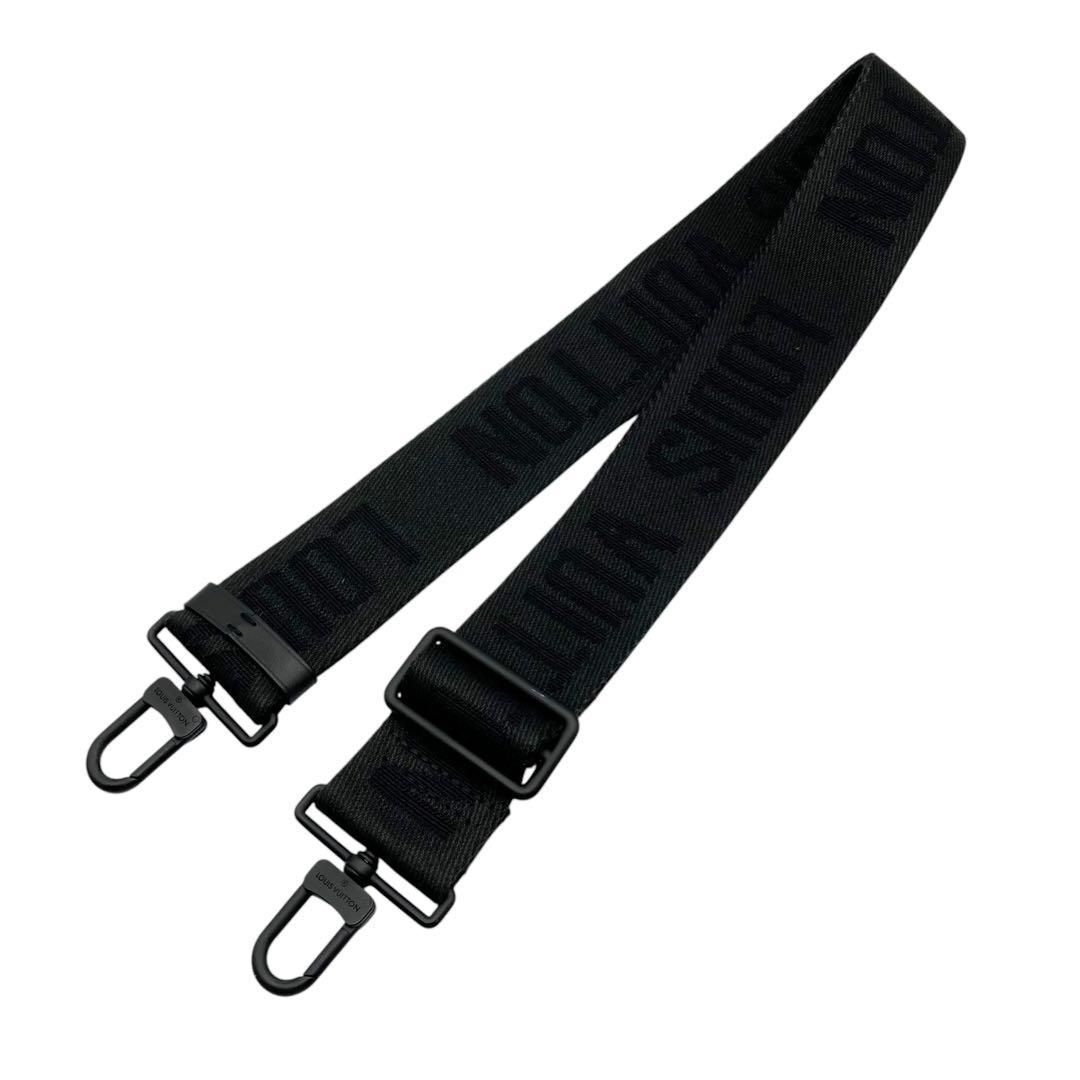 ルイヴィトン ショルダーストラップ LVロゴ ブラック