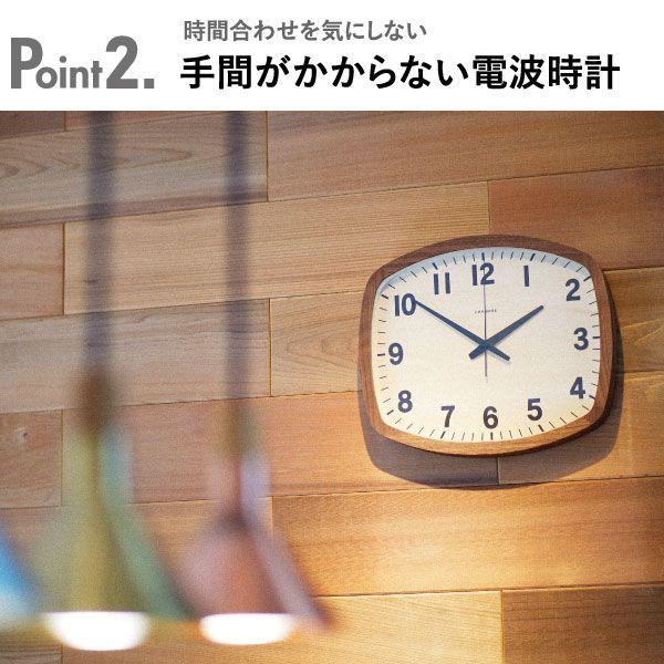 CHAMBRE シャンブル R-SQUARE CLOCK OAK アールスクエア クロック
