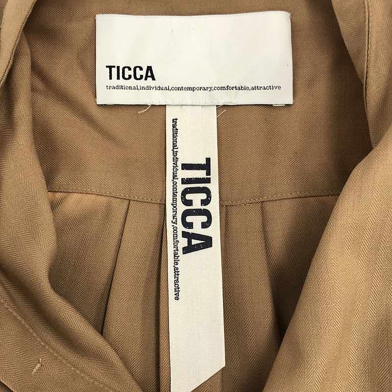 美品】 TICCA / ティッカ | ウール ロングシャツ ワンピース | F