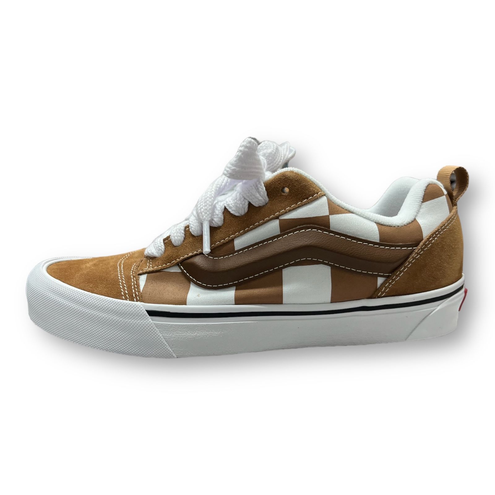 新品 VANS KNU SKOOL MEGA CHK BROWN 667498-0001 VN000CRPBRO 