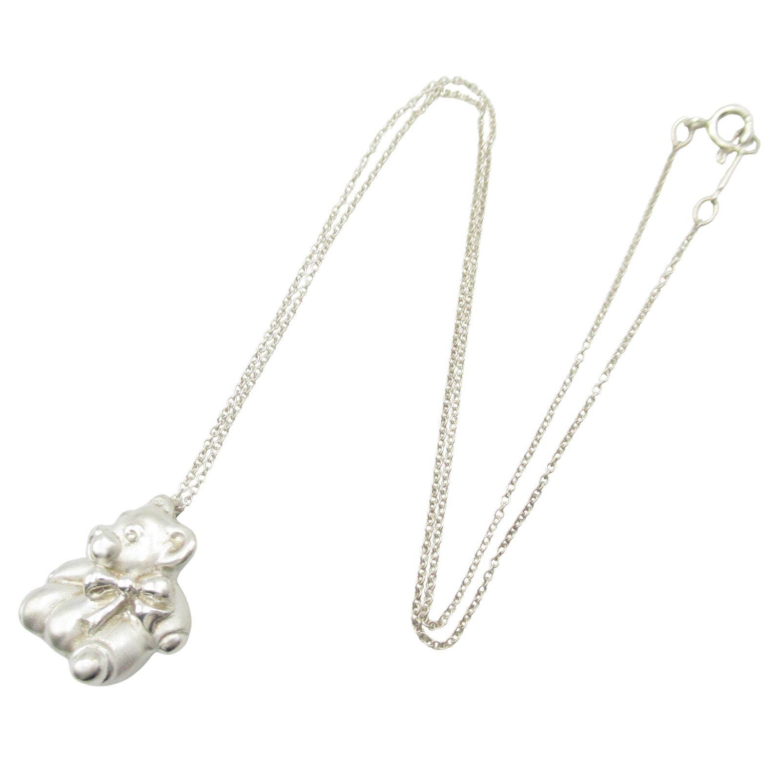 ティファニー　テディベアネックレス　シルバー⭐︎ Tiffany & Co. - ティファニー テディベア ネックレス SV925