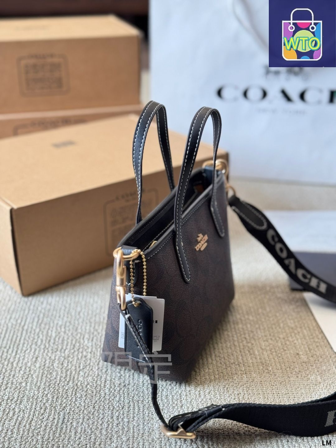 今日特価】Coach City ミニトートバッグ 2024 年 9 月新作