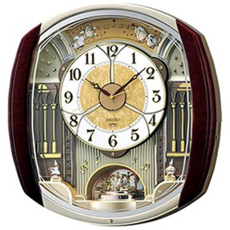 新品 未開封 】 セイコー からくり時計 【ウェーブシンフォニー】 濃茶