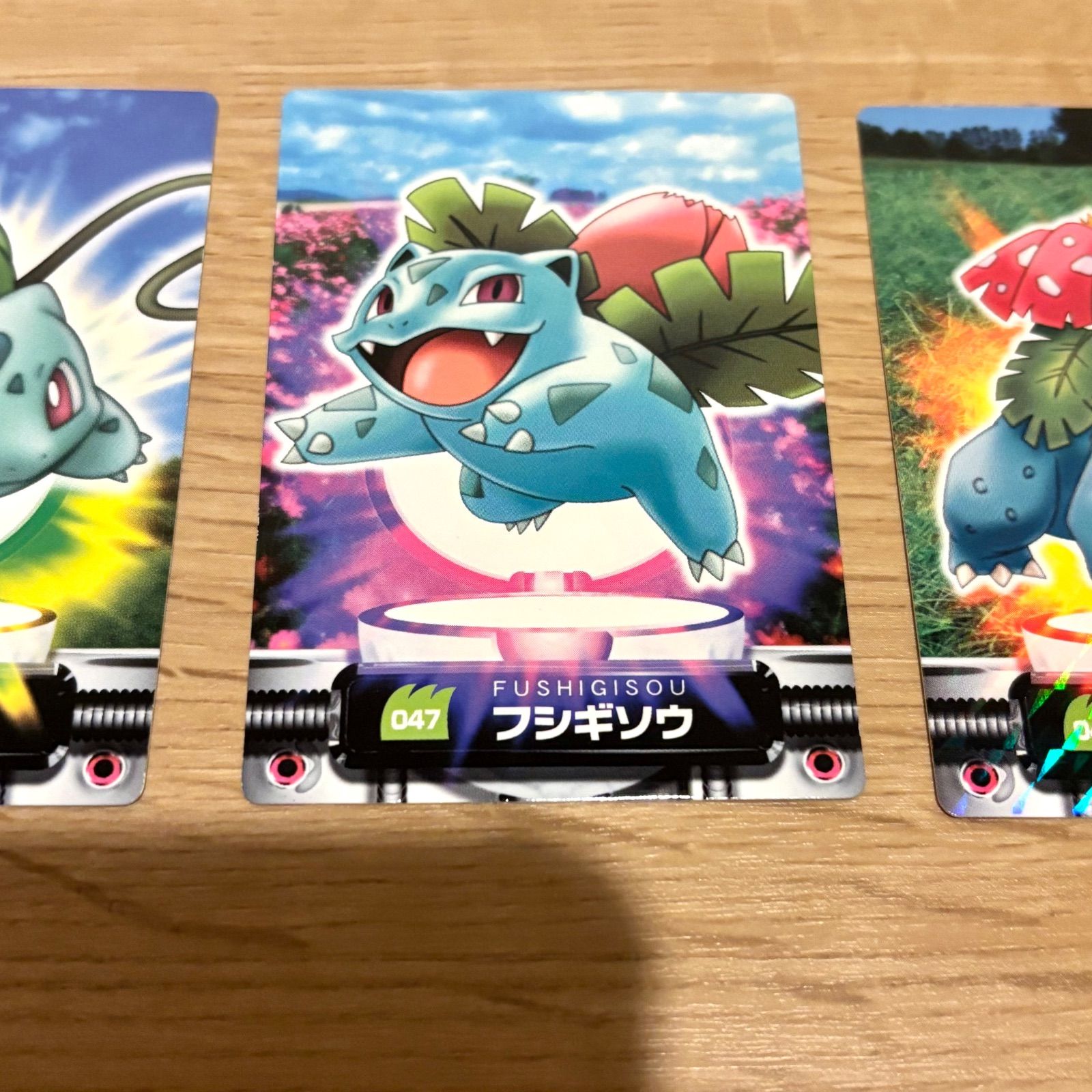 希少 激レア】ポケモンずかんカード フシギバナ・フシギソウ