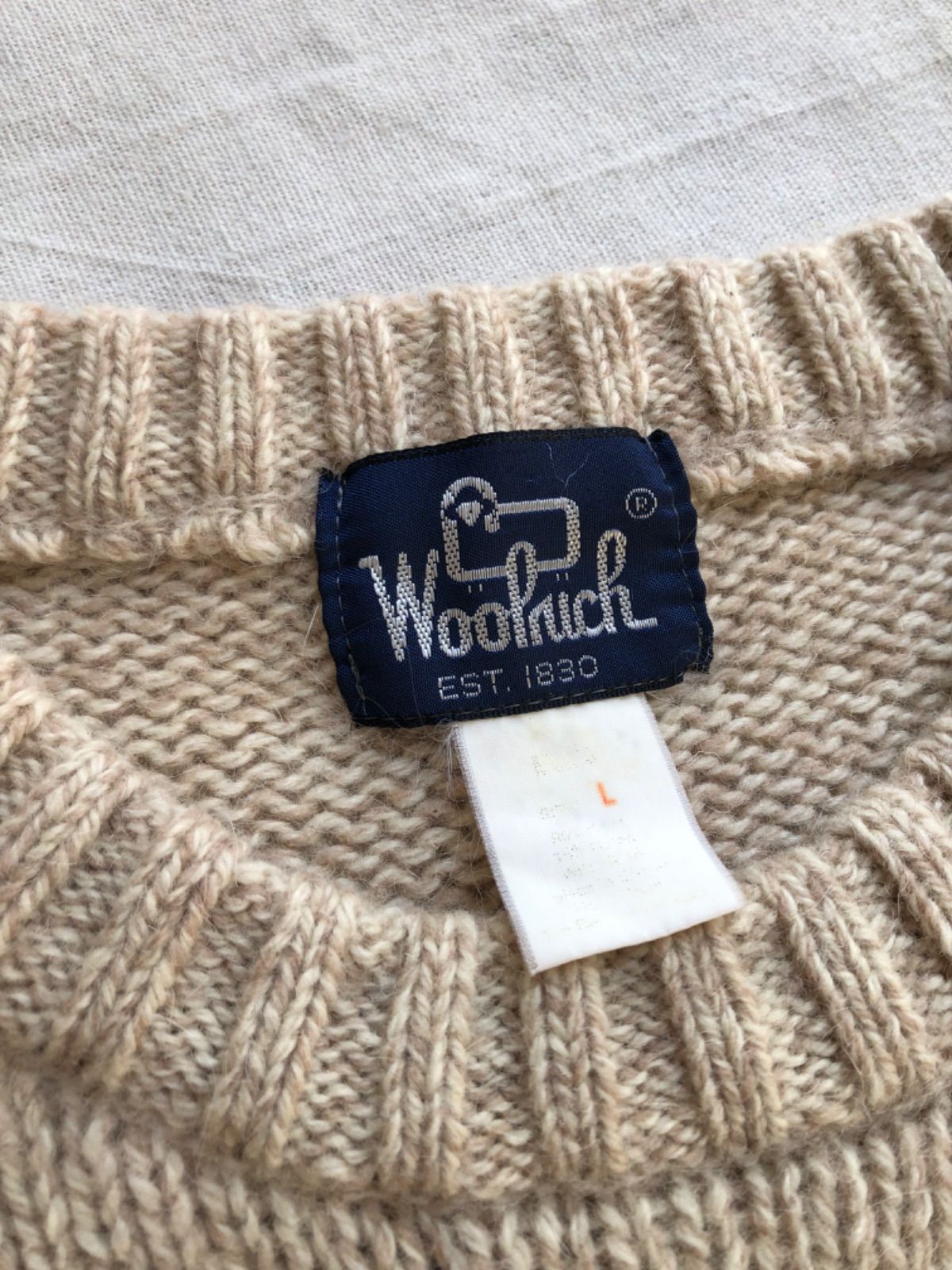 USA製 80s Woolrich ウール ニット セーター / ユニセックス 実寸M 