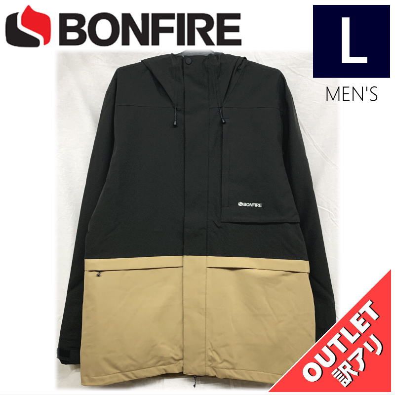 OUTLET】 BONFIRE VECTOR SHELL JKT カラー:BLACK Lサイズ メンズ スノーボード スキー ジャケット JACKET  アウトレット - メルカリ