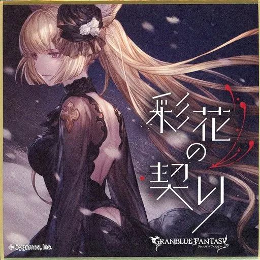 グラブル タワレコ カリオストロ ミニ色紙 TOWER RECORD 色紙 グラブル