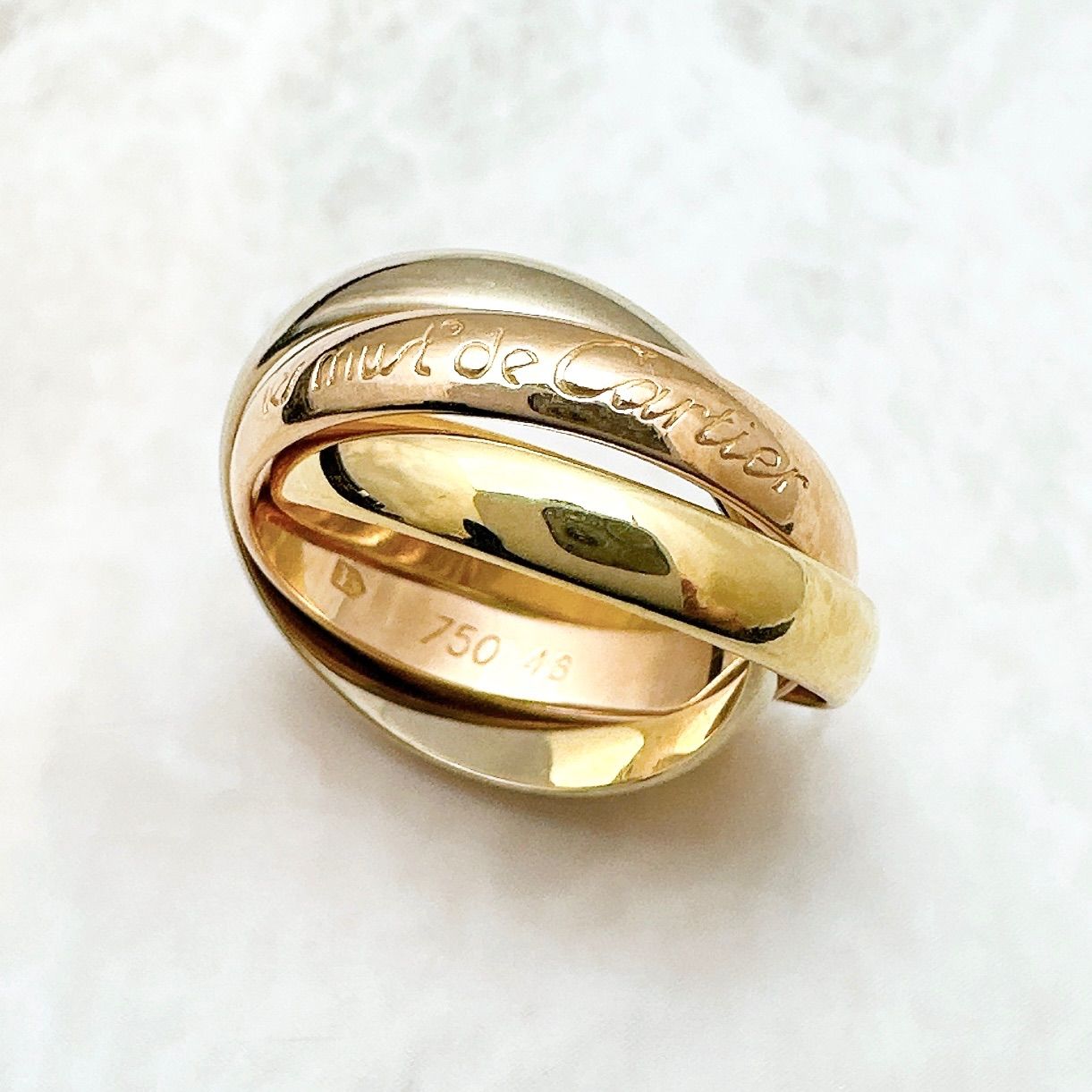 YY！【カルティエ】トリニティリング SM 48(8号) Cartier カルティエ