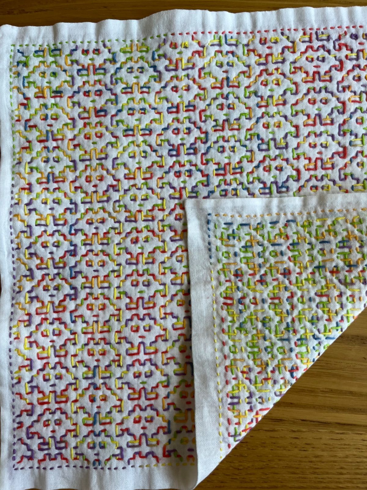 刺し子ふきん インベーダー - メルカリ