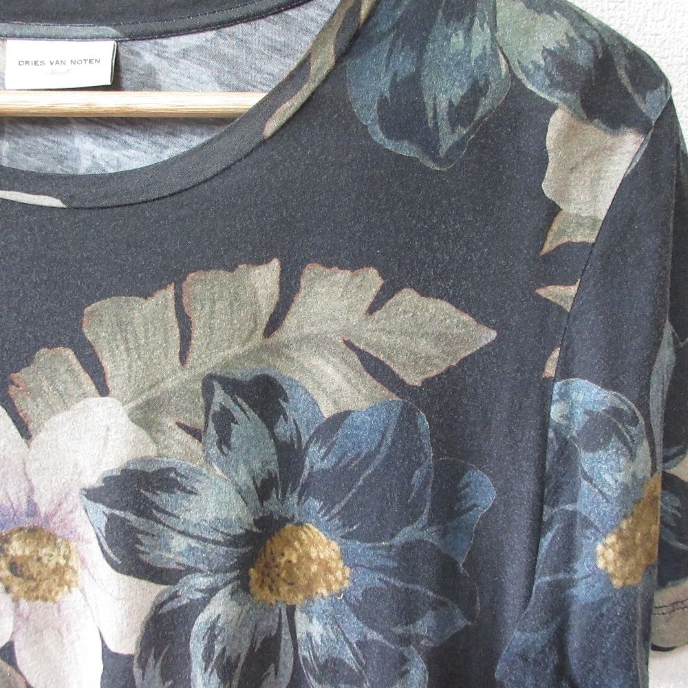 DRIES VAN NOTEN フラワープリントカットソー