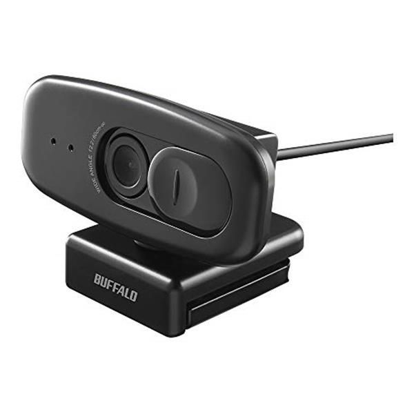 新モデル_単品 バッファロー WEBカメラ 1080P フルHD 30fps 200万画素 広角約120 Zoom/Slack/Microsoft Teamsメーカー動作確認済 Windows/Mac対応 プライバシーシャッター付 マイク内蔵 小型 シンプル