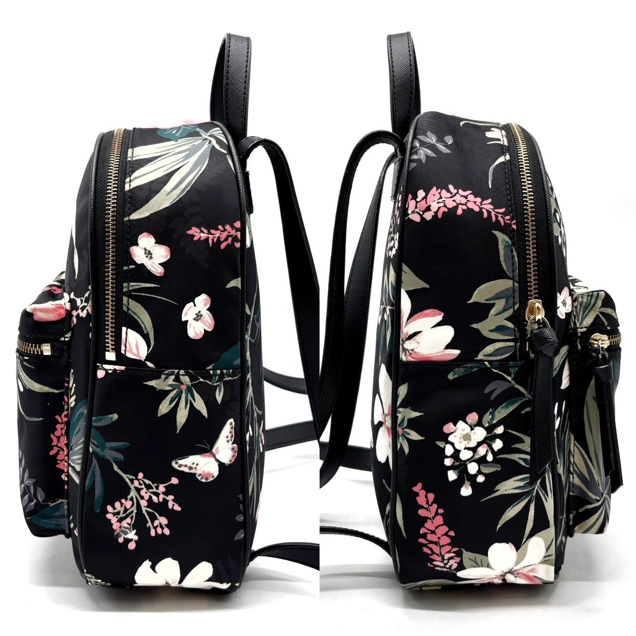 kate spade フラワー ミディアム コンバーチブル バックパック 美品】ケイトスペード ミディアムバックパック スペードフラワー 極美