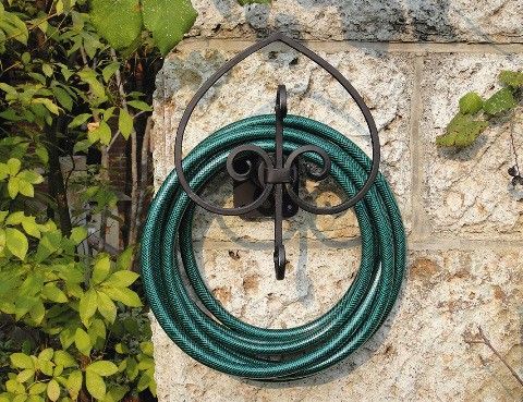 ロートアイアン ホースハンガースペード ガーデングッズ ガーデニング 散水用品