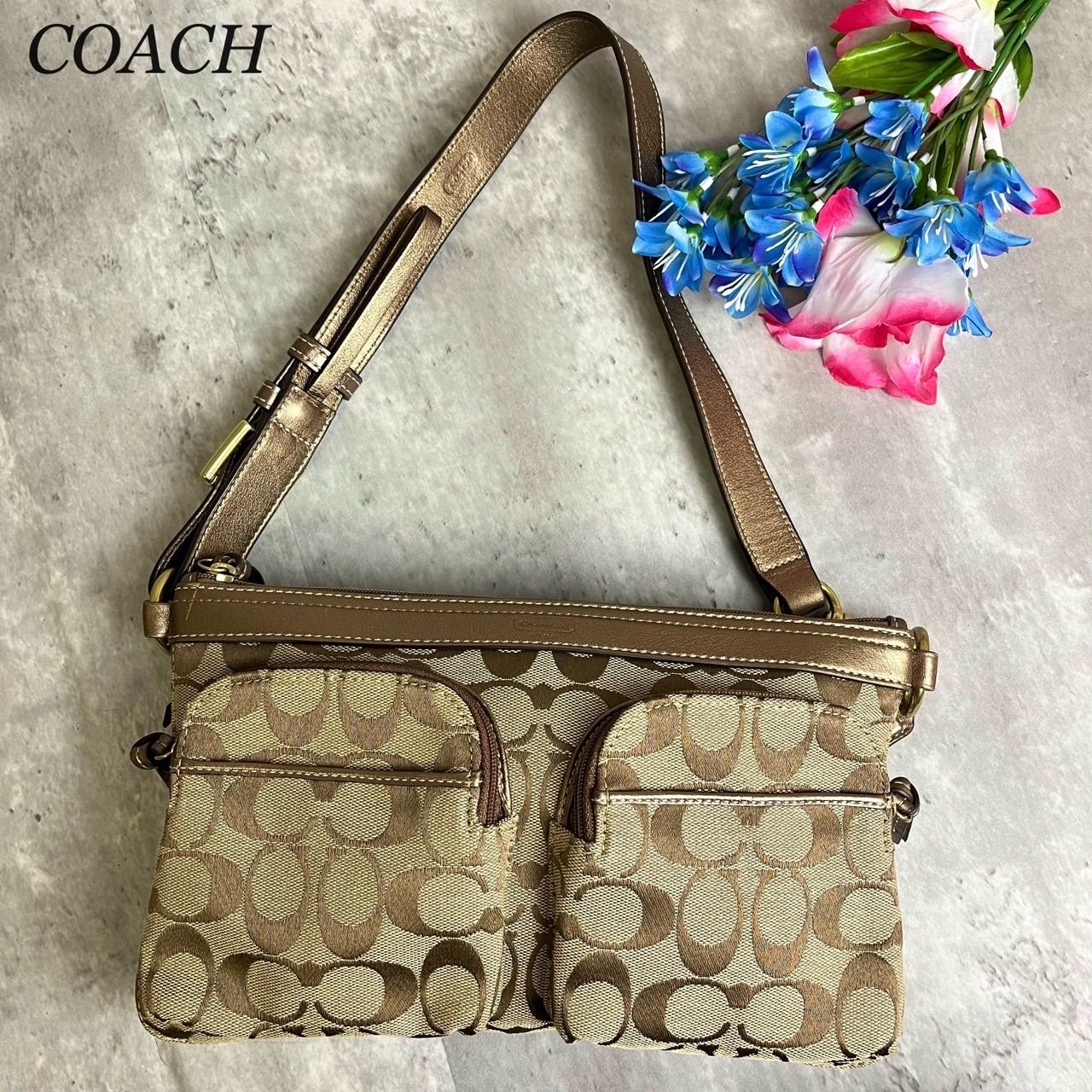 ✨良品✨ COACH コーチ ショルダーバッグ マルチポーチトートバッグ 