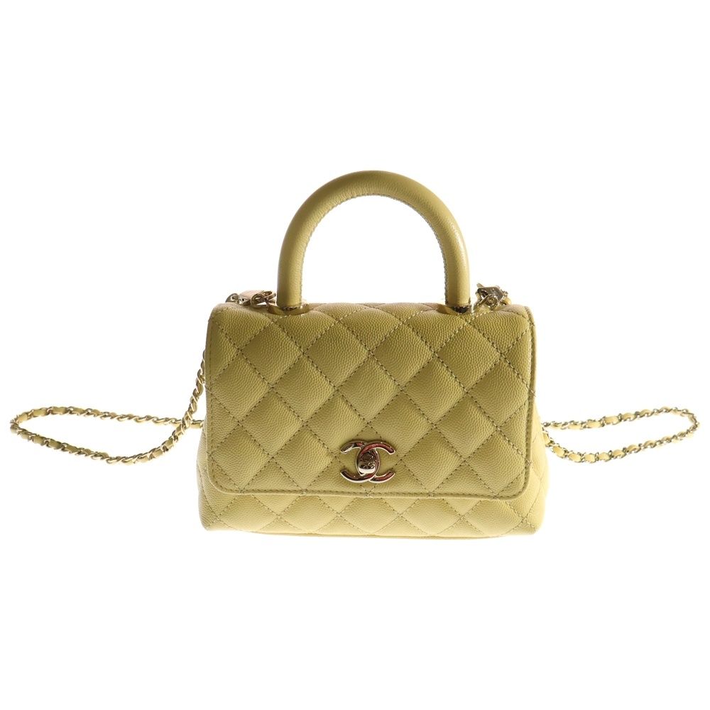 CHANEL (シャネル) ココハンドルXXS ココマーク マトラッセ