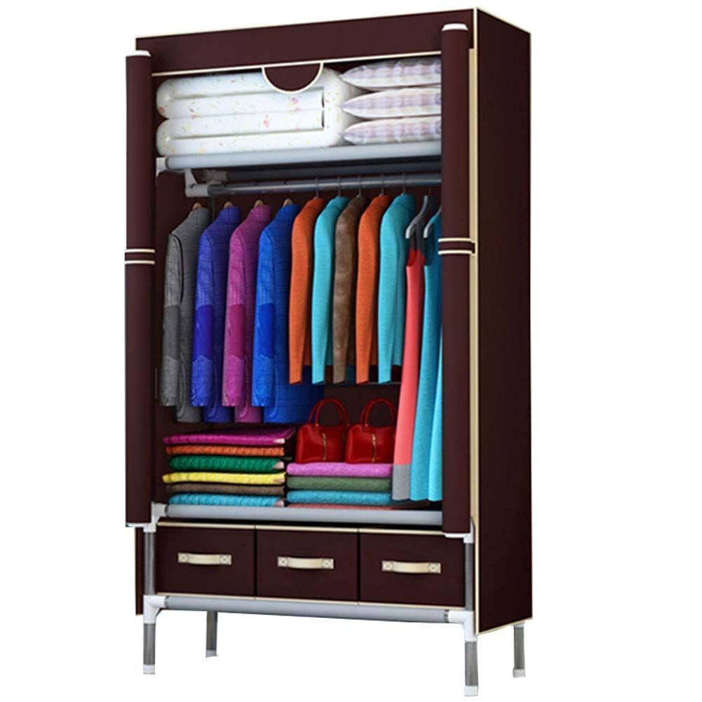 ワードローブカバー付き ワードローブクローゼット 洋服ダンス メタルラック Amazon｜ワードローブカバー付き ワードローブクローゼット 洋服