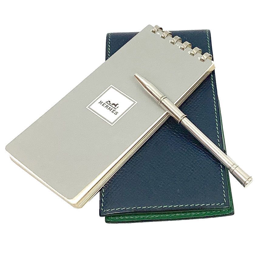 HERMES エルメス メモ帳 メモカバー＆ボールペン セット aq10980 HERMES エルメス メモ帳 メモカバー＆ボールペン セット aq10980