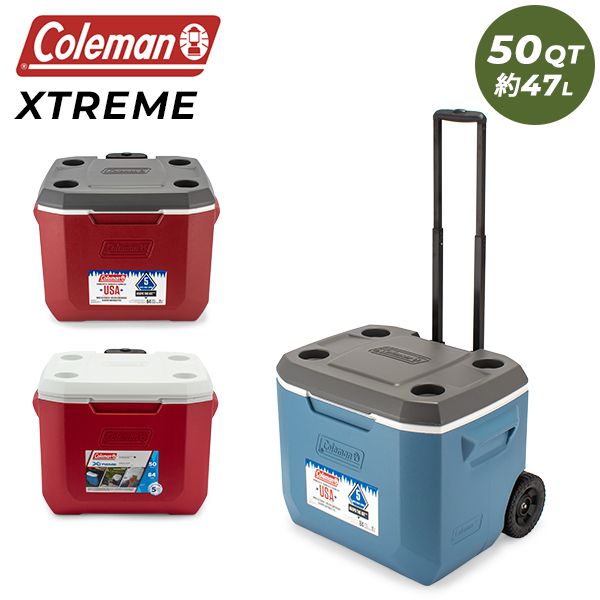 コールマン Coleman クーラーボックス エクストリーム ホイール クーラー 50QT 5882 C002 約47L アウトドア キャンプ BBQ COL-97