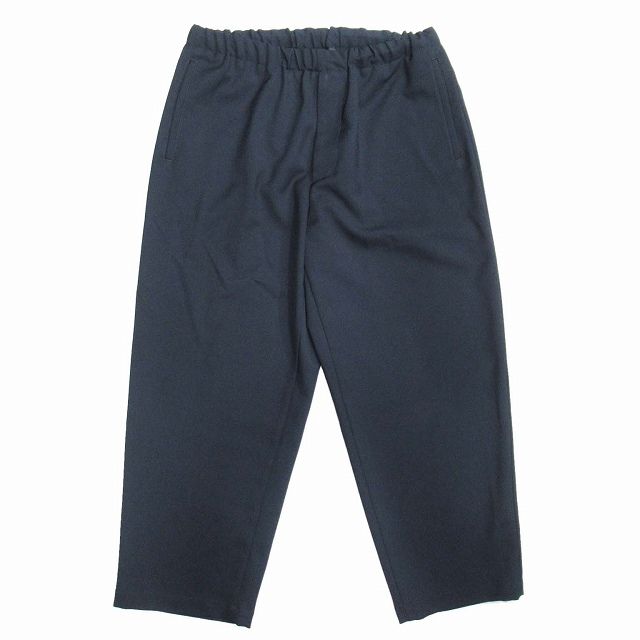美品 トラディショナルウェザーウェア Traditional Weatherwear UNION SLACK 401 ユニオンスラックス パンツ ポリエステルツイル ドロスト ワイドテーパード M 紺 ネイビー/K52/メンズ