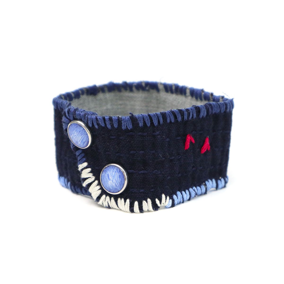 ポータークラシック ブレスレット Porter Classic サシコブレスレットM PC SASHIKO BRACELET M 刺し子 KENDO メンズ レディース PC-011-1253 ブルー(40)