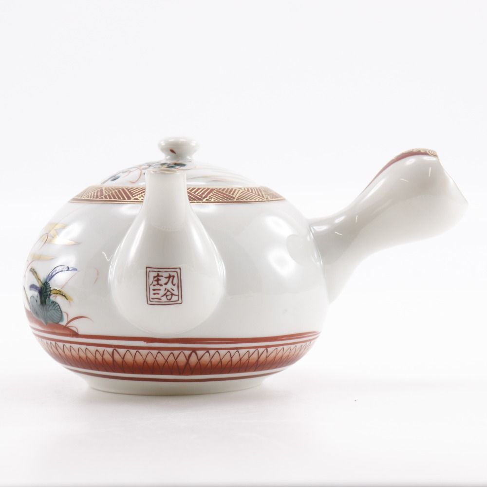 美品 九谷焼 九谷庄三 煎茶器セット KUTANIYAKI】九谷焼 庄三 蓋付茶器揃 急須セット _ 食器 - メルカリ