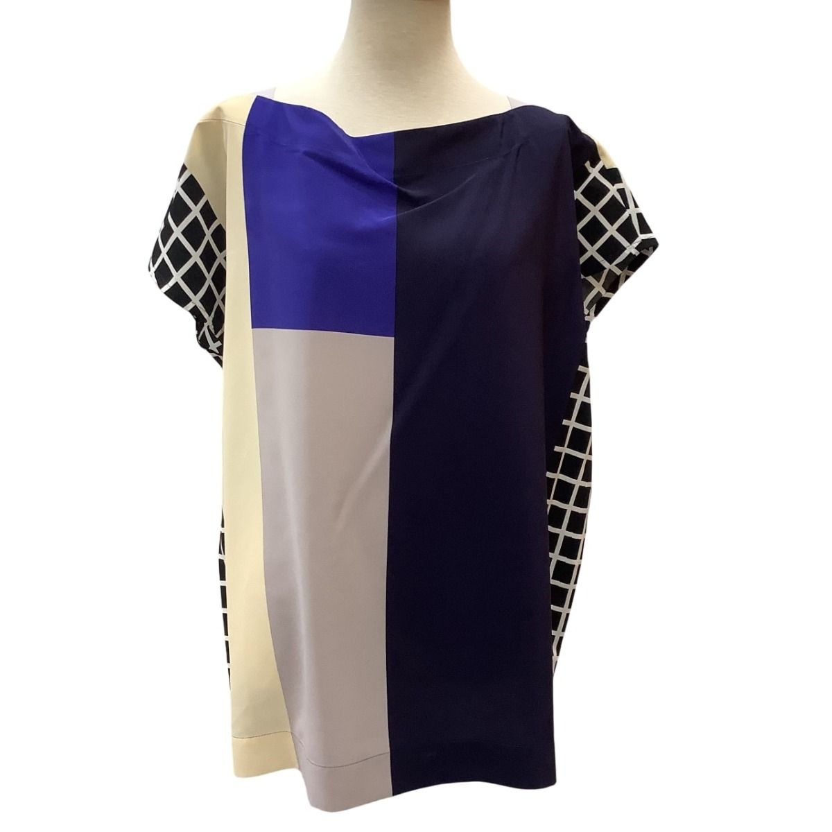 ♪♪ISSEY MIYAKE イッセイミヤケ レディース カットソー SIZE 2 IM52FJ519 ネイビー×ピンク