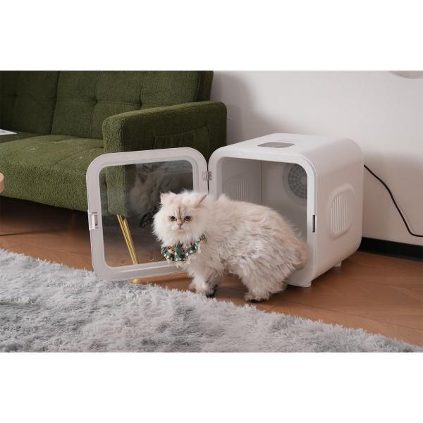 ペットドライヤー ペットドライルーム ペット用ドライヤーボックス 乾燥機 ペット用乾燥機 52L大容量 12.5kgまで対応 静音 自動 乾燥箱 PSE認証 最新モデル 爆買