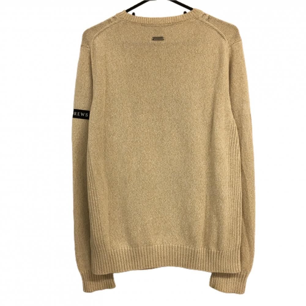 美品】セントアンドリュース セーター L ベージュ系 ロゴ ゴルフ 秋冬
