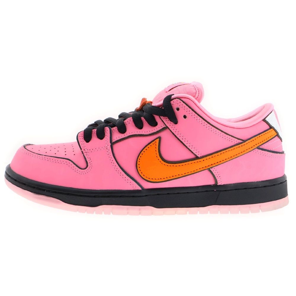 NIKE SB (ナイキエスビー) ×The Powerpuff Girls Dunk Low Pro QS Blossom パワーパフガールズ ダンクローカットスニーカー ピンク ブロッサム FD2631-600 US9/27cm