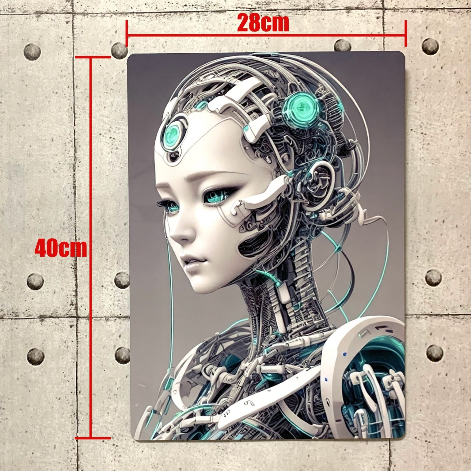 壁掛け メタルアートパネル 40cm×28cm おかし (A3-21)