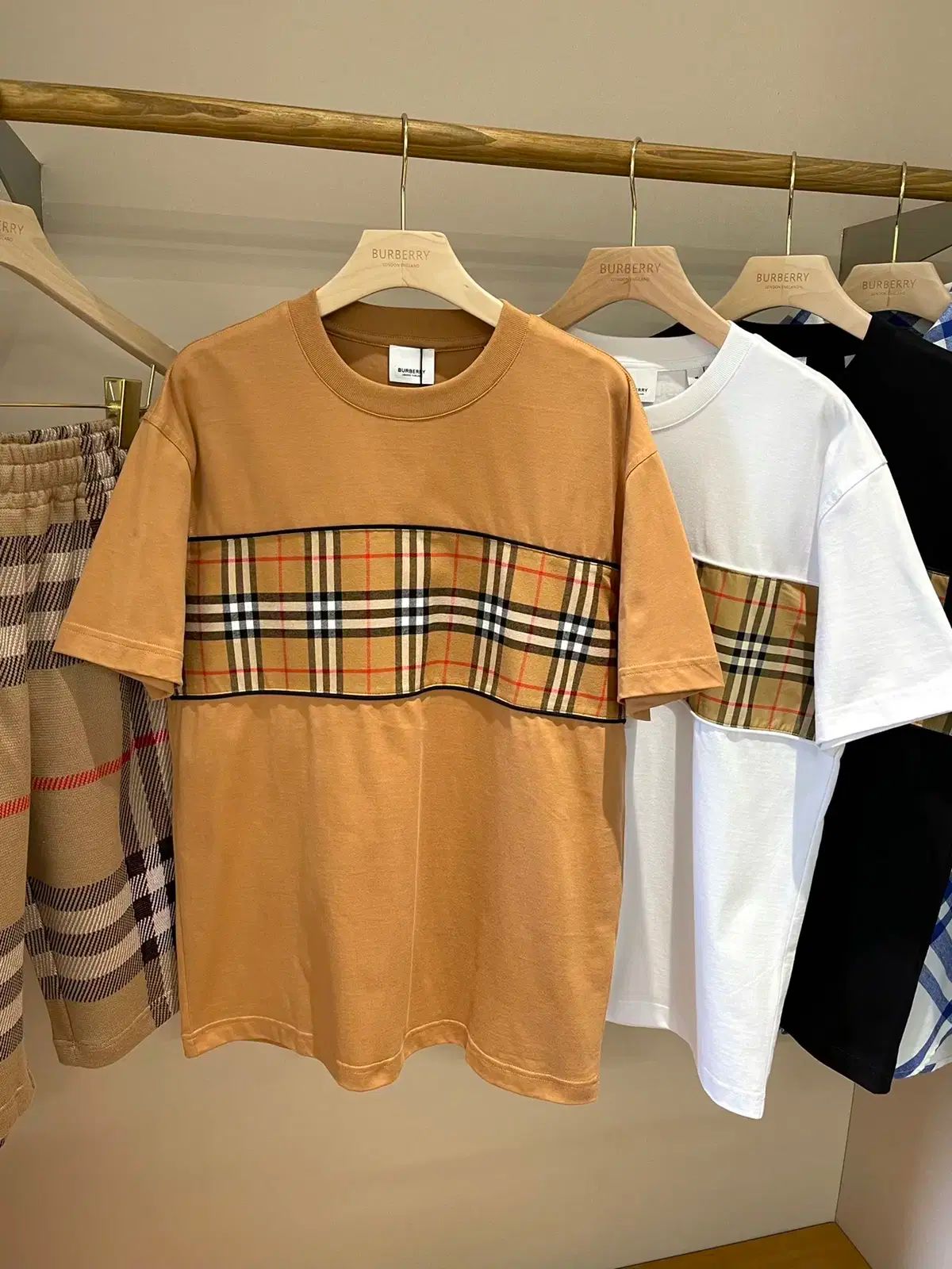 BURBERRY バーバリー ユニセックス チェック 半袖Tシャツ Tシャツ