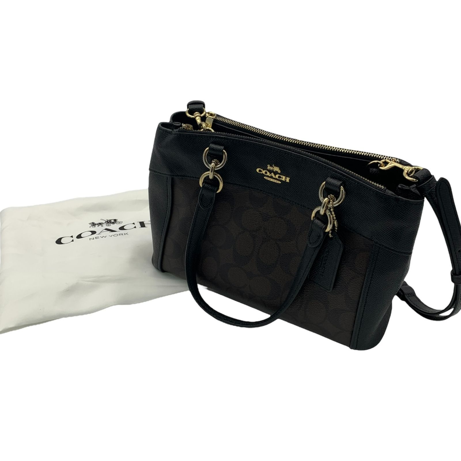 ▽COACH/コーチ シグネチャーミニブルック キャリーオール F26139 