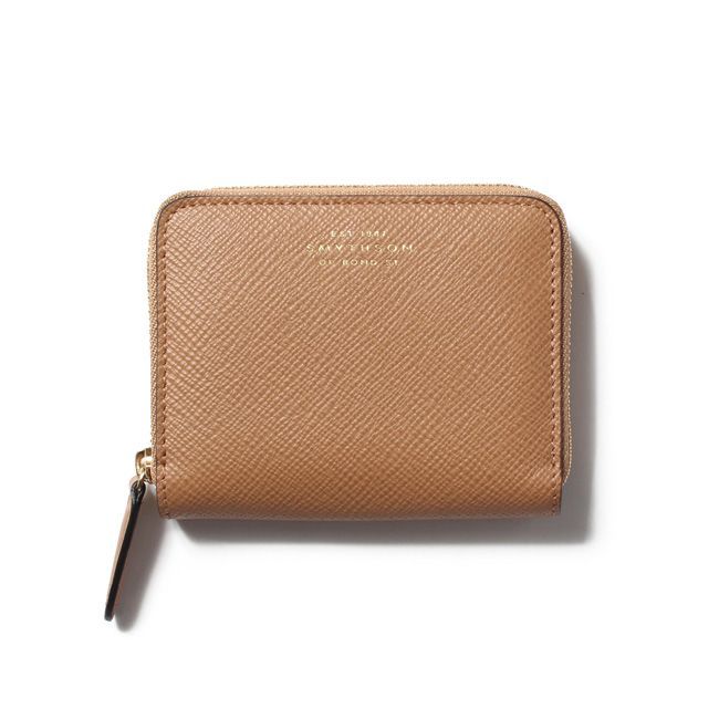 【新品未使用】スマイソン SMYTHSON 財布 コインケース PANAMA SMALL ZIP AROUND PURSE ローズウッド 1029531