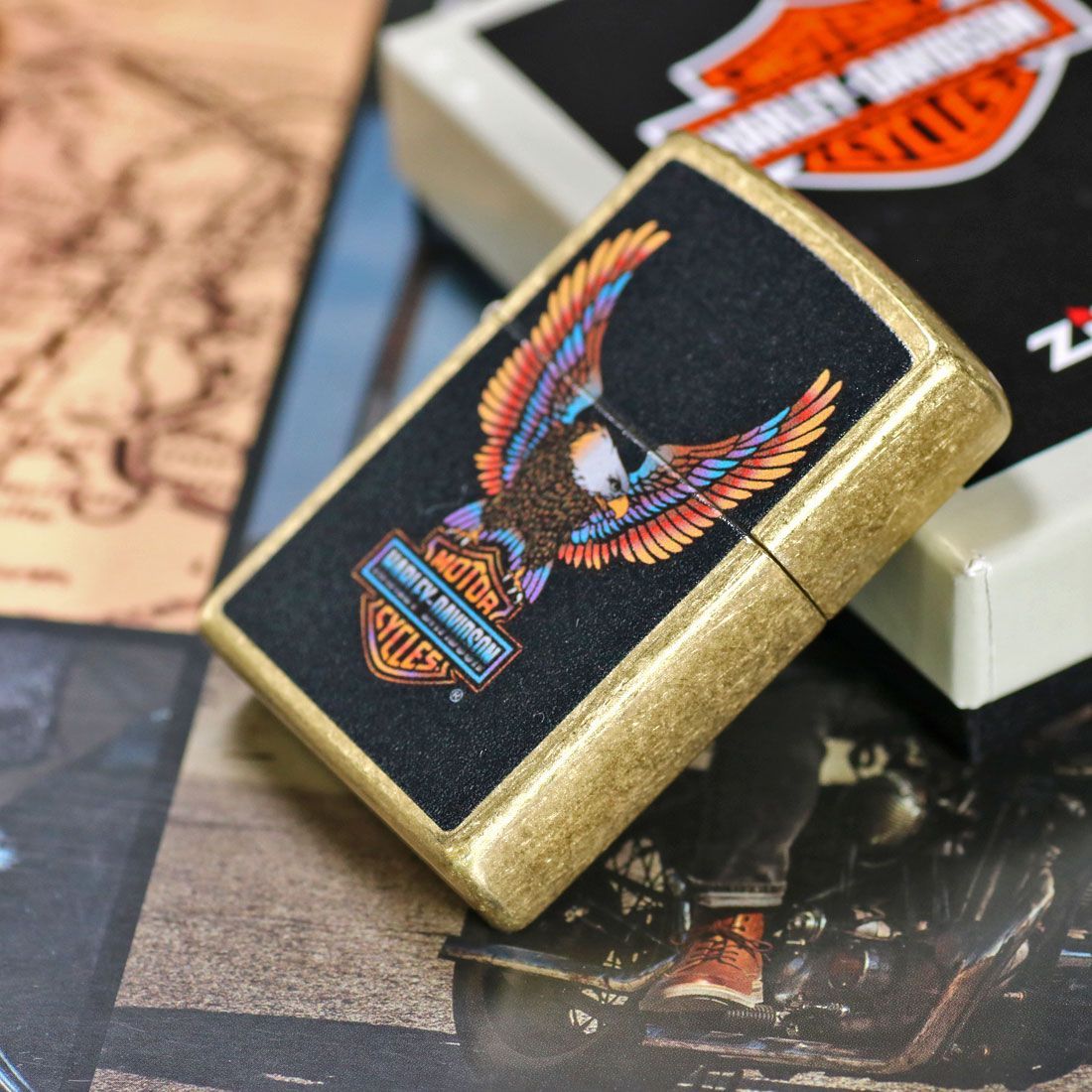 ZIPPO ジッポーライター ジッポライター HARLEY DAVIDSON 日本限定モデル HDP-67 : ZIPPO(ジッポー) ライター シルバー ハーレー