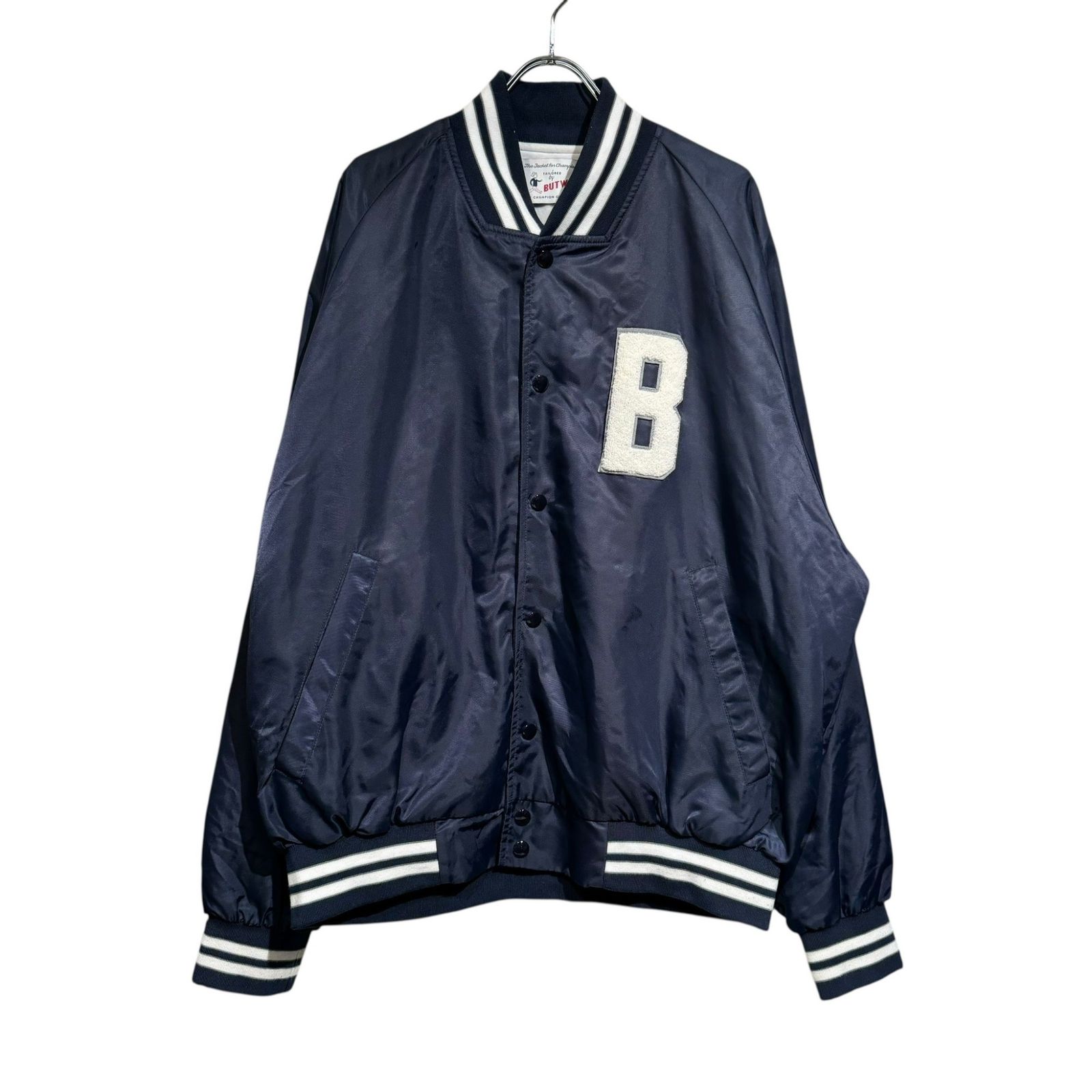 Spick - Span スピックアンドスパン ④ 24011210001310 BUTWIN ナイロンツイルスタジャン ユニセックス ネイビー M