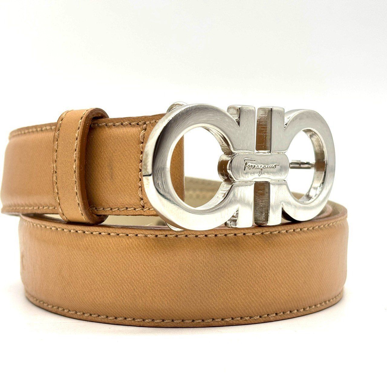 美品✨サルバトーレフェラガモ ダブルガンチーニ シルバーバックル ベルト 楽天市場】Salvatore Ferragamo ベルト メンズ ダブルガンチーニ