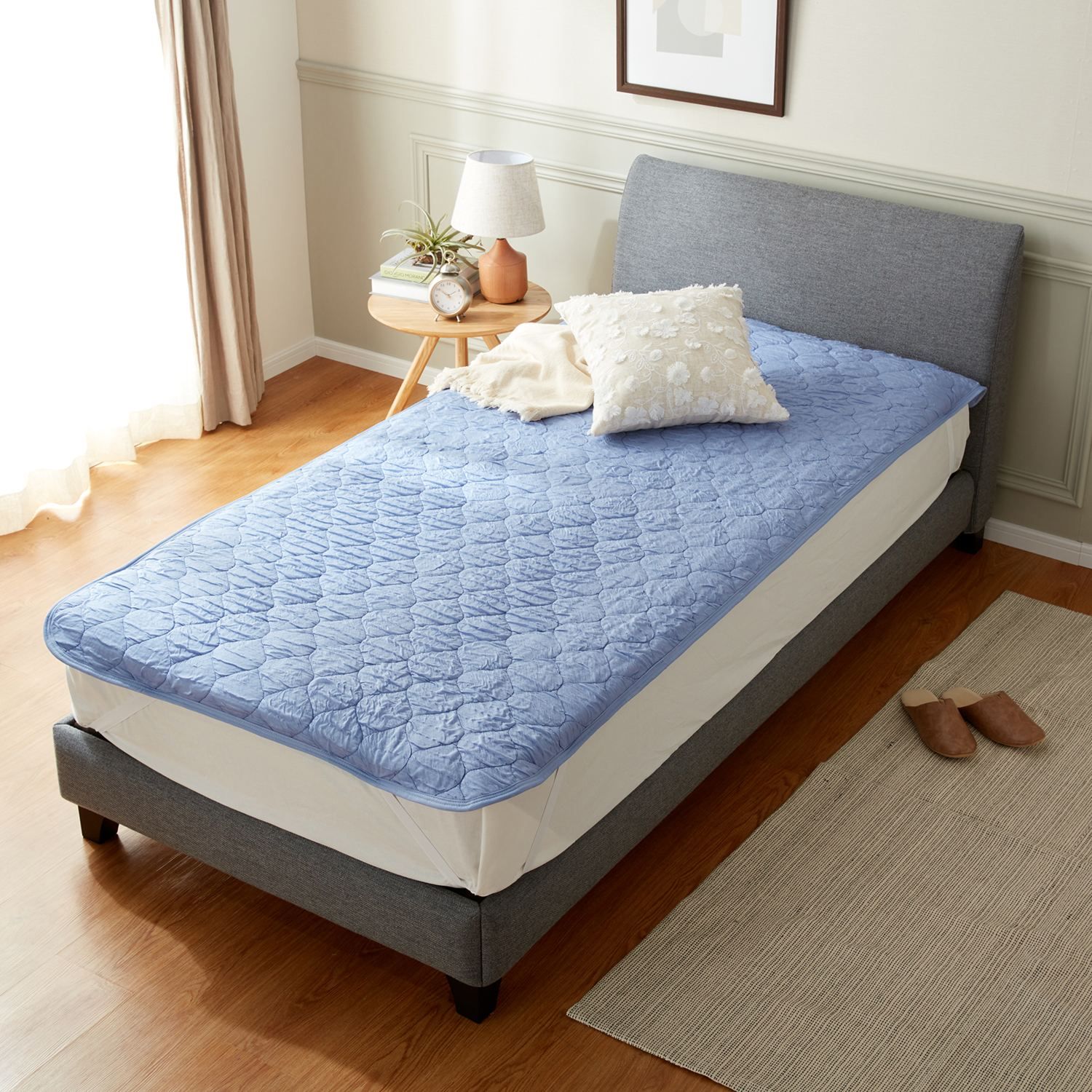 美品】モリリン敷き布団マットレスパットセミダブル