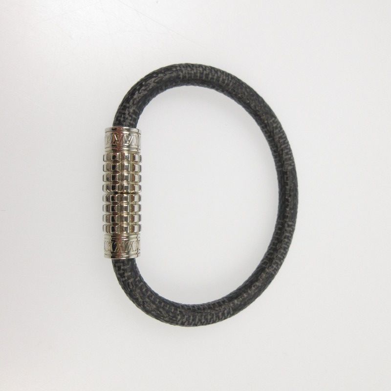 ルイヴィトン M6626E ブレスレット　 ダミエ　グラフィット LOUIS VUITTON - ルイ ヴィトン ダミエ グラフィット ブラスレ