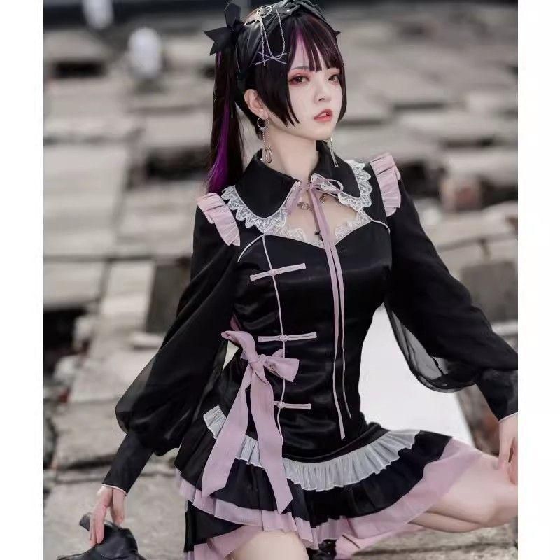 オリジナルロリータドレス コスプレ風ワンピース 洋服可愛い系 LT-132 豪華姫系 lolita 可愛 レトロ風 オリジナル 洋服