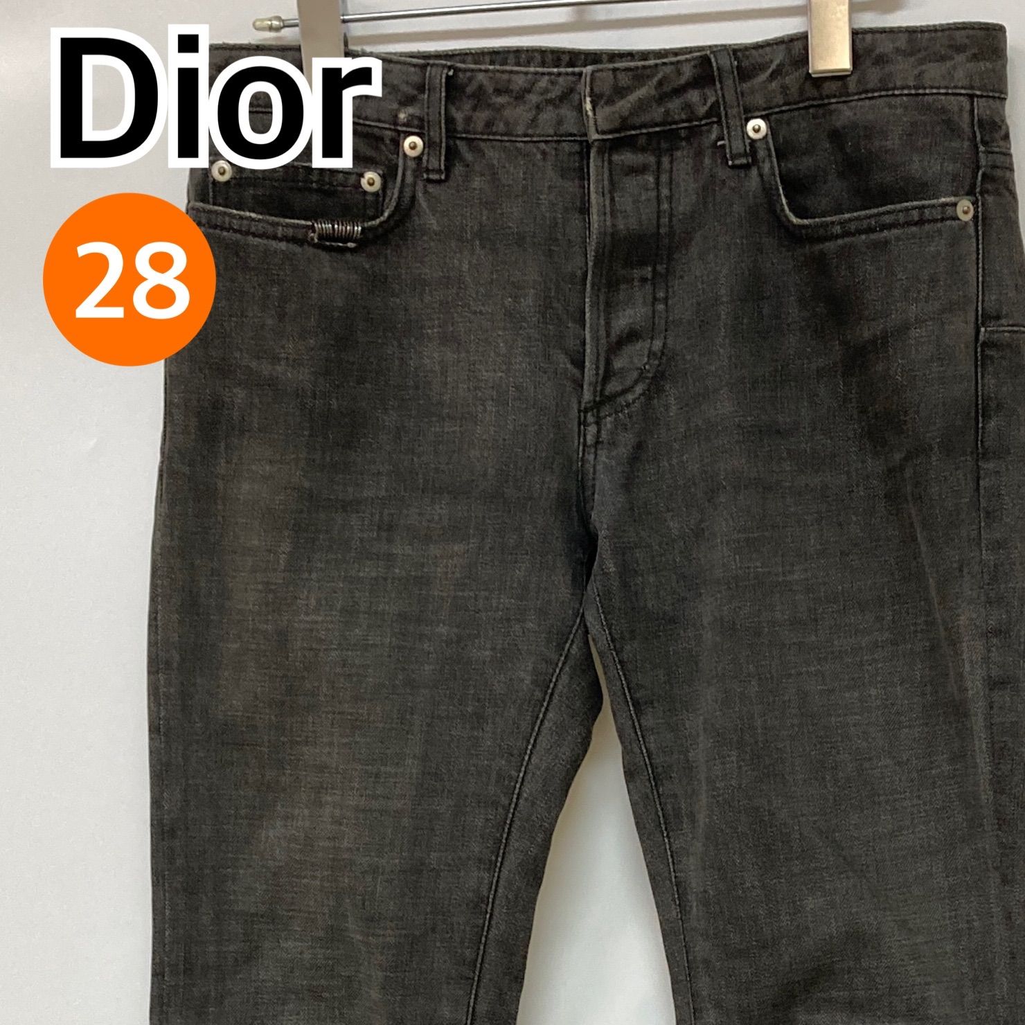 Dior ディオール パンツ デニム ジーンズ ブラック 日本製 レディース 28サイズ CB617