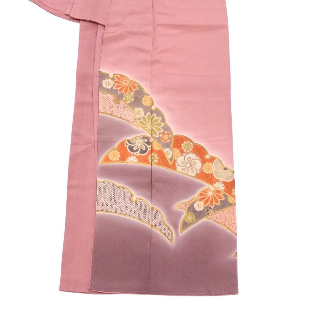 平和屋着物○本加賀友禅作家 奥田勝将 訪問着 松竹梅花文