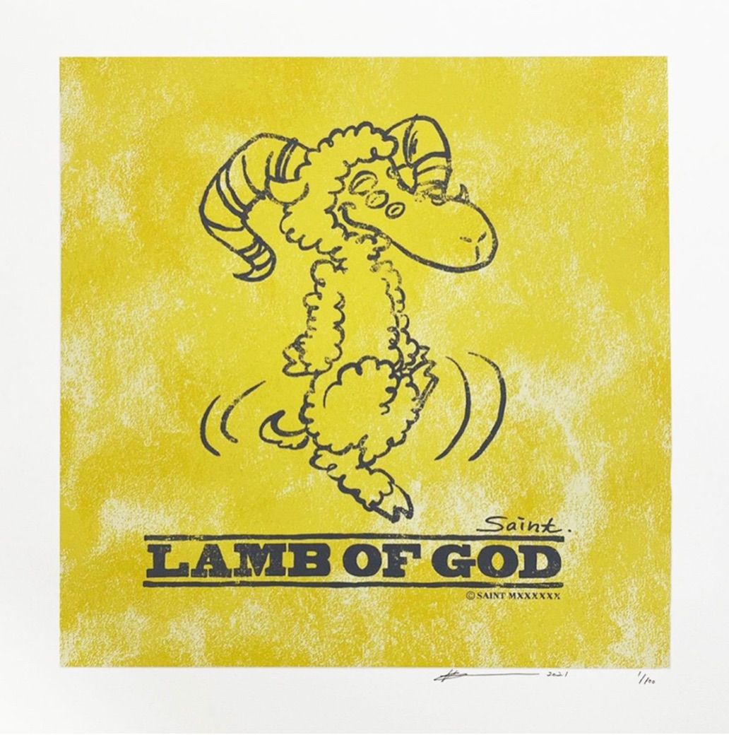 LAMB OF GOD 細川雄太 版画 直筆EDサイン入り - アート用品