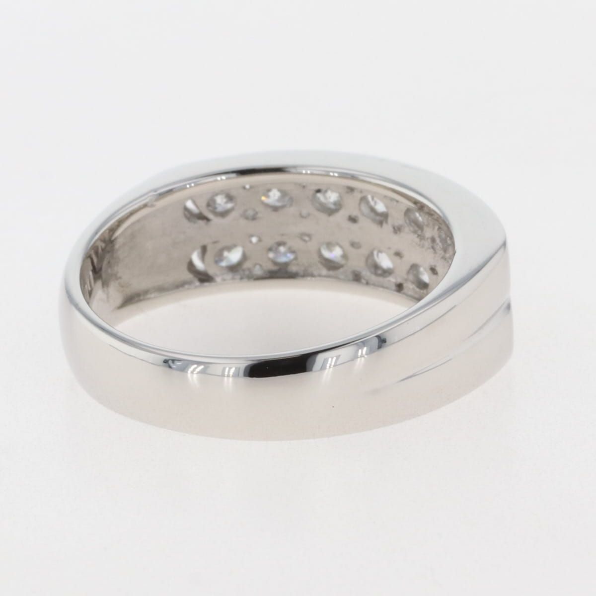 メレダイヤ デザインリング プラチナ 指輪 リング 12.5号 Pt900 