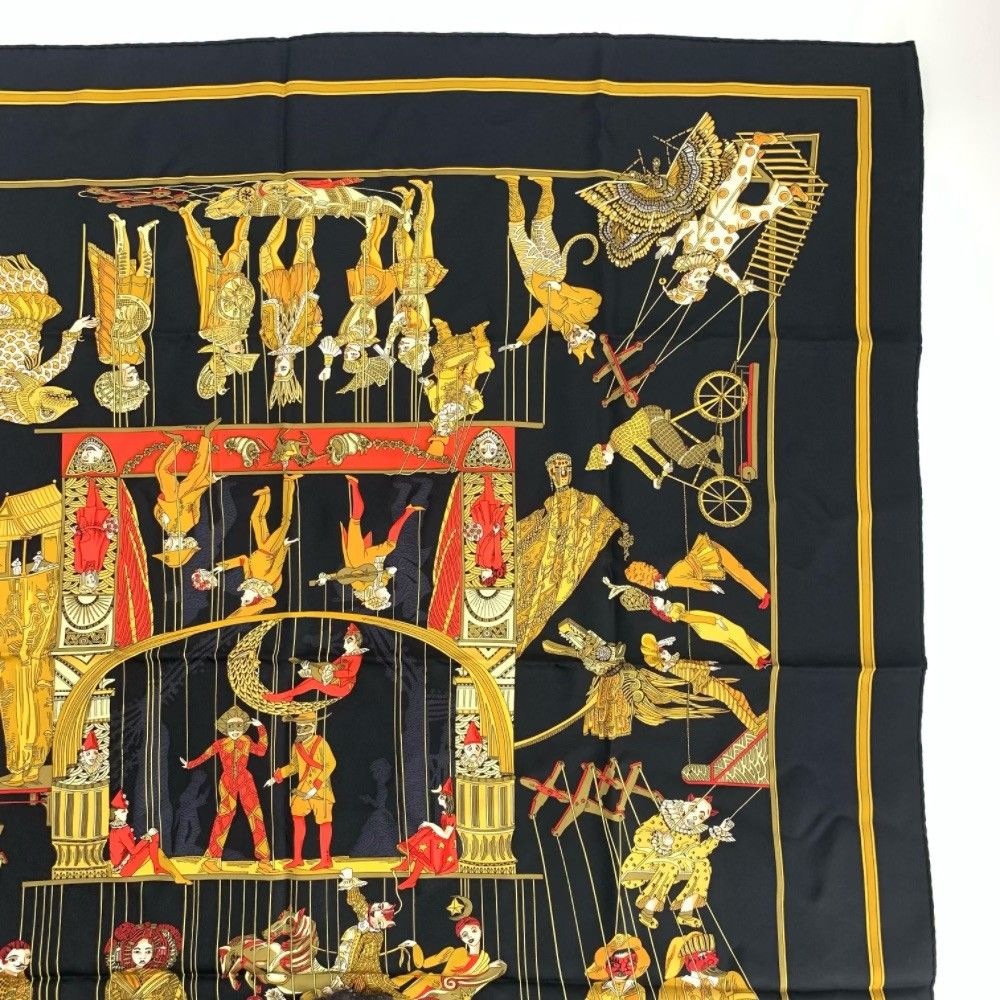HERMES エルメス スカーフ カレ90 LE TEMPS des MARIONNETTES マリオ 
