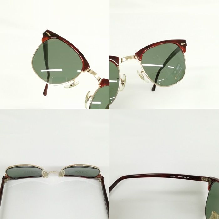 レイバン RAY BAN B＆L Bausch & Lomb ボシュロム社製 CLUB MASTER クラブマスター サングラス メガネ アイウェア  USA製 W1116