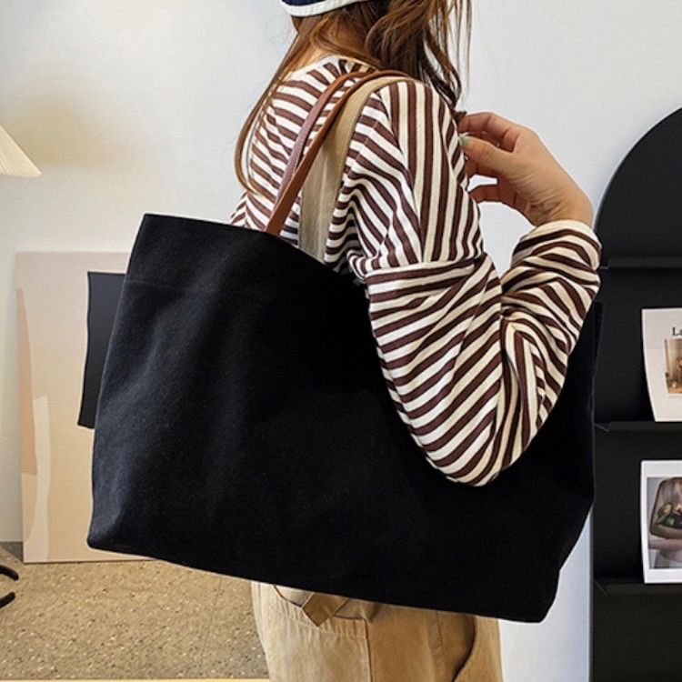シンプル 無地 キャンバス トートバッグ 人気 定番 大きめ ベジバッグ 